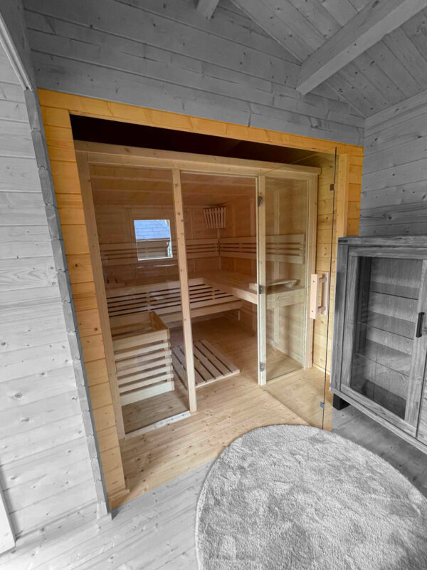 INDOOR SAUNA CABIN 4-CORNER